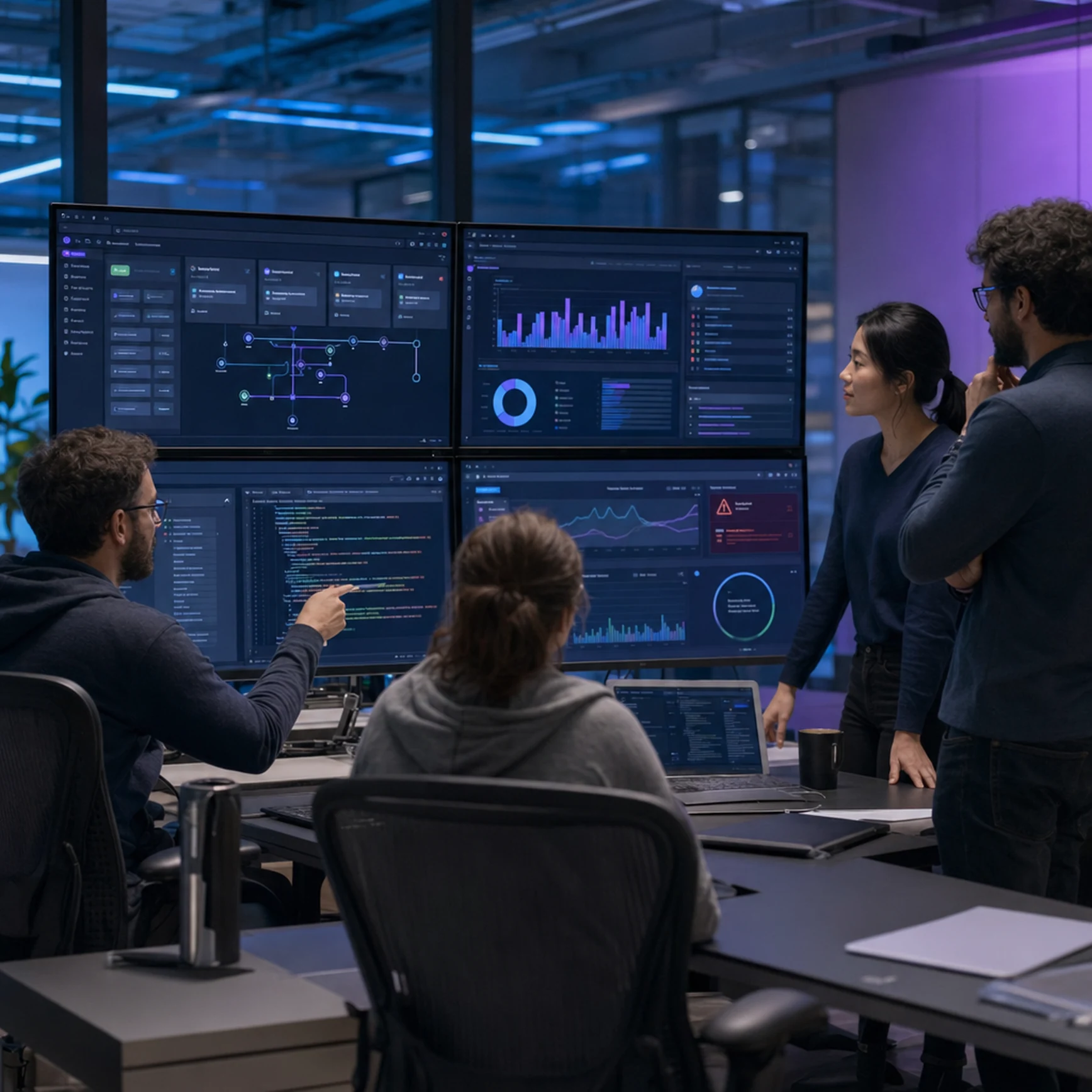 DevOps-команда перевіряє pull request, runner minutes і бюджет GitHub Actions