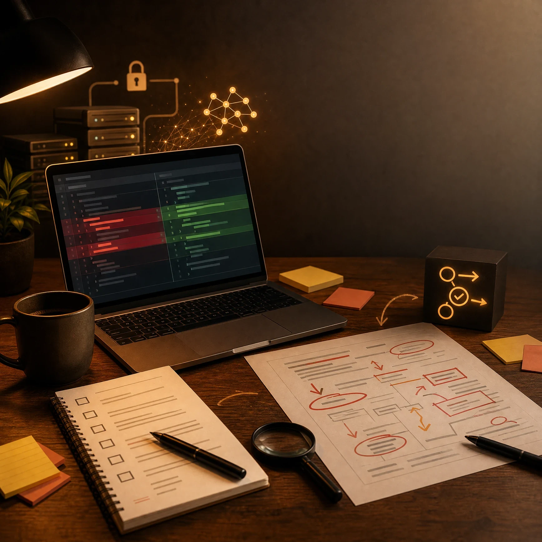 Практичний Prompt Pack для ревʼю AI-згенерованого pull request: як перевірити scope, тести, ризики підтримки й security перед merge